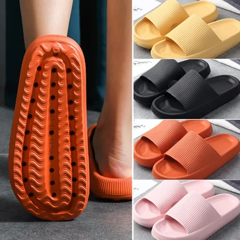 Нов дом чехли унисекс обувки нехлъзгащи се пързалки за баня джапанки вътрешни най-новите технологии-супер меки висококачествени лято 2020