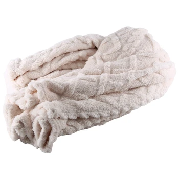 120X200cm Кърпа за баня, супер мека, топла, плътен цвят, топла и суперфина плюшена кърпа за баня Хвърляне на кърпа за баня