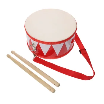 Детски барабан Детски ранен образователен музикален инструмент 11Inch Hand Wooden Drum Set Деца Beat Инструмент Hand Drum играчки