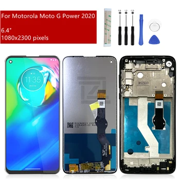 За Motorola Moto G Power 2020 LCD дисплей сензорен екран дигитайзер събрание с рамка XT2041DL дисплей резервни части за ремонт