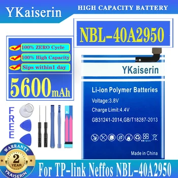 YKaiserin NBL-40A2950 Батерия за TP-връзка Neffos C9s TP7061C TP7061A/C9 MAX C9MAX TP7062A 5600mAh Батерия за мобилен телефон + инструменти