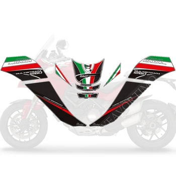 Мотоциклет резервоар подложка 3D ваденки за Ducati MULTISTRADA 1260S Decals Grips Gas Fuel Oil Kit Протектор за коляното