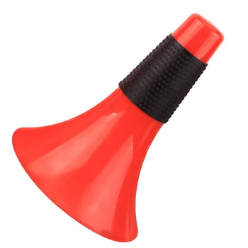 Червено петно маркер конуси силна якост рог конуси знак барел кънки плоска база конус ветроупорен футбол препятствие (черен капак)