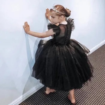 Малко момиче принцеса рокля мода балет танци пухкави пачки рокля бебе официална гала абитуриентски бал рокля вечерно парти костюм детски дрехи