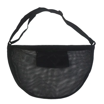 Преносима спортна топка чанта найлонова нетна чанта с презрамка Mesh единична топка чанта за носене на баскетбол волейбол 448D