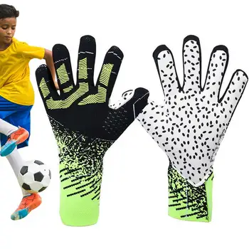 Soccer вратар ръкавици професионални ръкавици вратар анти-хлъзгане вратар ръкавици с пръст подкрепа за професионални спортисти
