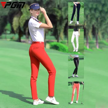 PGM Женски тънък еластичен голф панталон Дамски дишащи ежедневни голф панталони Развлекателни тренировъчни панталони с джобове XS-XXXL