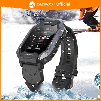 Canmixs Smartwatch Smart Watch 5ATM IP69K водоустойчив Ftiness часовници Bluetooth повикване сърдечен ритъм смарт часовник за мъже жени