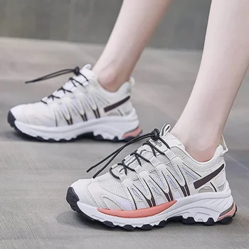 Маратонки Дамски модерни ежедневни спортни обувки за бягане Тенис Женски дишащ баскетбол Жена треньори Спортни обувки
