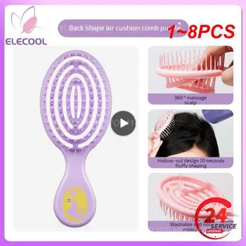 1~8PCS Масаж гребен за коса салон мокра четка за коса жени фризьорски стайлинг инструменти за коса против разплитане hairbrush мокри двойни