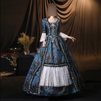Изящни средновековни жени Мари Вечерни рокли Ренесансов викториански маскарад Театър Абитуриентски парти рокли Vestido De Noche