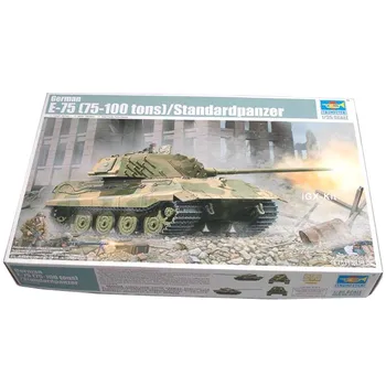 Тромпетист 01538 1/35 немски E75 E-75 Panther 75 до 100 тона танк военни деца играчка подарък пластмасов монтаж сграда модел комплект