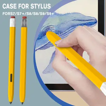Калъф за писалка за Samsung Galaxy Tab S Pen за Samsung Tab S6 Lite S7 S8 S7 Plus S7 FE S8 Plus Течен силиконов стилус молив Cov J7E9