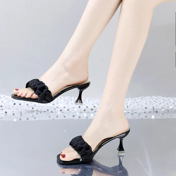 2023 Висококачествени обувки Женски основни нови дамски високи токчета Горещи помпи за продажба Peep Toe обувки Дамски високи токчета Zapatos Mujer