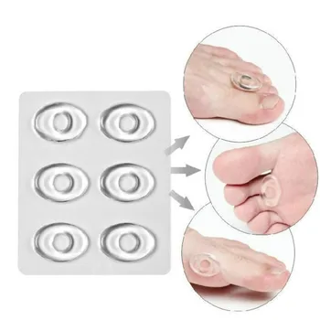 6Pcs мека силиконова пета Insert Foot Corn Removal Patch Health Care Pain Relief Patch Foot tool Foot Remover Pad Feet Medical Gel