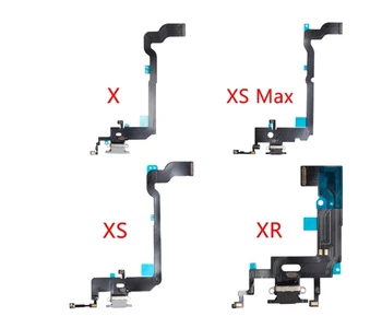 10Pcs НОВ USB зарядно порт за зареждане USB док конектор Flex кабел за iPhone X XS XR XS Макс резервни части