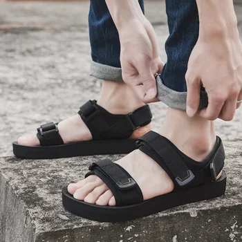 Мъжки сандал летни сандали 2023 за мъже открит плаж сандал плюс размер 50 удобни летни обувки случайни туризъм туризъм сандал