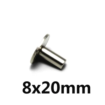 5/10/20PCS 8x20 mm Супер мощен силен магнитен магнит 8mmx20mm дебел постоянен неодимов магнит 8x20mm кръгъл магнит 8 * 20 mm