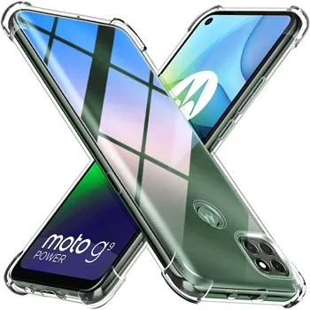 Удароустойчив прозрачен силиконов мек гръб за Motorola Moto G9 Power G9 Plus G8 Power G8 Play G22 G32 G42 G52 G71 5G Thick Coque