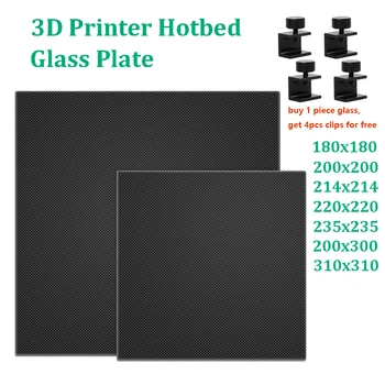 3D принтер Hotbed Ultrabase стъклена плоча Heatbed платформа Изграждане на повърхностна стъклена плоча решетъчни газове горещо легло за Ender 3 Ender 5 CR10