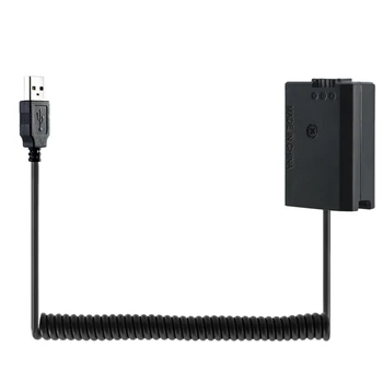 USB кабел за зареждане NP-FW50 манекен батерия пружинен проводник за Sony A7 A7R A7S A7M A7II A7S2 A7M2 A7R2 A6500 A6300 DC съединител