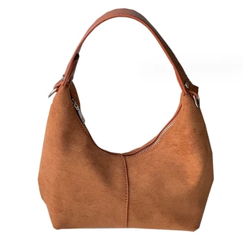 Дизайн единична рамо чанта за подмишници за жени чанта 2024 нова популярна половин луна чанта жени чанта