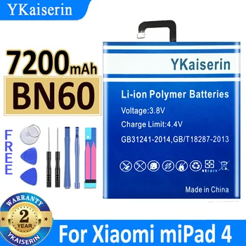 BN60 6010mAh За Xiaomi YKaiserin батерия за Xiaomi Mi Pad 4 батерия за таблетен компютър с висок капацитет Batteria