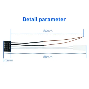 За Bambu P1P & P1S Термистор керамичен нагревател за отопление Комплект патронен нагревател Интегриран терминален конектор за Bambu Lab x1 / X1 Carbon