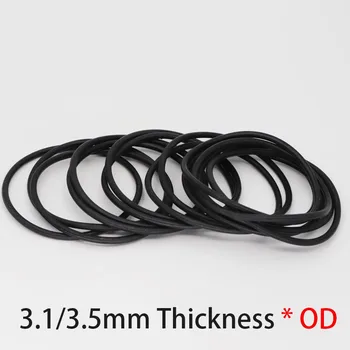 58/59/60/62/63/65/66/68/70/72/75/78/80/81/85/88*3.1mm OD*Thickness Black NBR Oring Rubber Round Washer Oil Seal Gasket O Ring