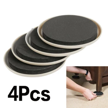 4pcs 3.5in мебели плъзгачи за килим тежкотоварни мебели плъзгач хамали планери преместване легло диван етажерка килер хладилник така нататък