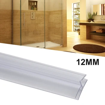 2 Pack PVC душ екран уплътнителна лента Превъзходно 50 см баня душ лента уплътнение за екрани врати запечатване 4 6 мм стъклени пропуски