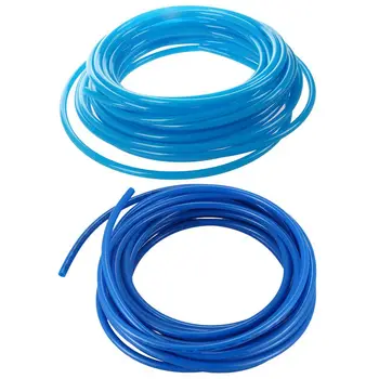 8Mm (OD) X5mm (ID) PU Air Tubing Pipe Hose 10 метра Blue & 10M 6Mm X4mm пневматичен полиуретан PU маркуч тръба синя
