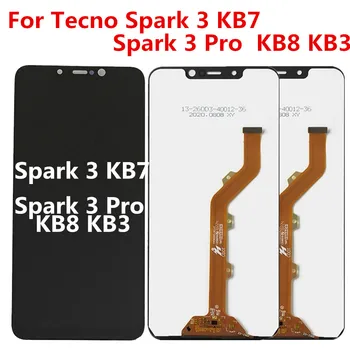 LCD за Tecno Spark 3 KB7 дисплей екран сензор сензор монтаж Spark 3 Pro KB8 KB3 LCD резервни части