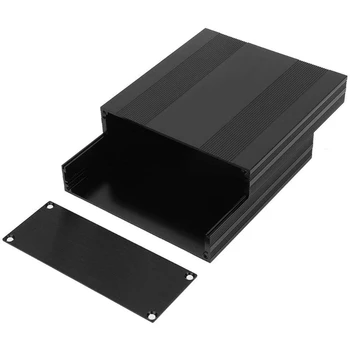 Елегантен черен алуминиев сплит тип DIY проект кутия електронен проект корпус