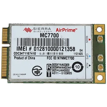 Отключен MC7700 3G / 4G WWAN карта за Sierra AirPrime, 100Mbps 4G / 3G LTE / FDD / WCDMA / Edge GPS модул за Windows / Linux