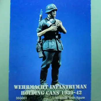 1/35 смола модел фигура GK, Германия войник, Несглобени и небоядисани комплект