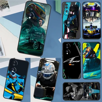 F1 Racing Фернандо Алонсо случай за Huawei чест магия 5 Pro X8 X9a 50 70 P Smart 2019 Nova 9 P20 P30 P40 Lite капак