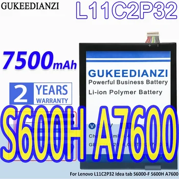 Батерия с висок капацитет GUKEEDIANZI 7500mAh За Lenovo L11C2P32 Idea tab S6000-F S600H A7600