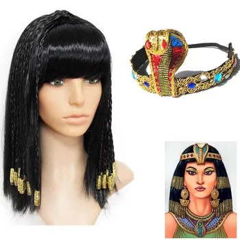 Snake Shaped Headpiece Клеопатра Headdress Египет кралица аксесоари за коса секси корема танц лента за глава Хелоуин косплей парти подпори