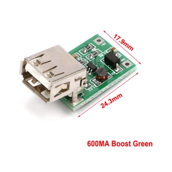 600MA DC-DC 0.9V-5V до 5V мощност банка зарядно устройство стъпка нагоре тласък конвертор захранващо напрежение модул USB изход зареждане платка