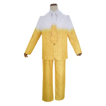 Мъжки костюм Октоберфест костюм карнавал фантазия обличане възрастен костюм дрехи роля игра жълта бира парти костюми за косплей комплекти