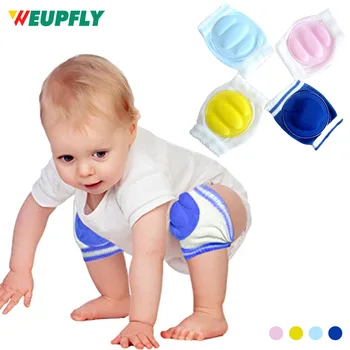 1Pair Baby Knee Pads for Crawling - Регулируем дишащ предпазен протектор, противоплъзгаща еластична подложка за коляното Възглавница за бебета