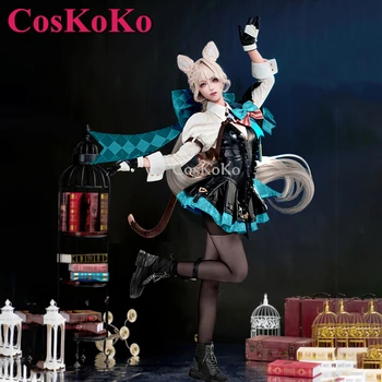 CosKoKo Линет косплей игра Геншин въздействие костюм магьосник елегантен сладък борба униформа Хелоуин парти ролева игра облекло