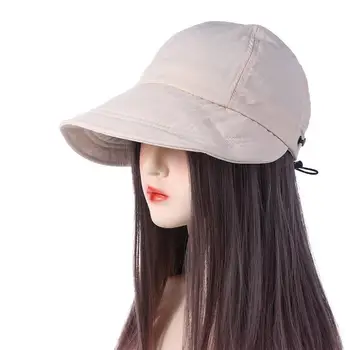 Модерна рибарска шапка за момичета Слънцезащитна шапка Памук Външна шапка за слънце Козирки Бейзболна шапка Корейски стил шапка Snapback шапка