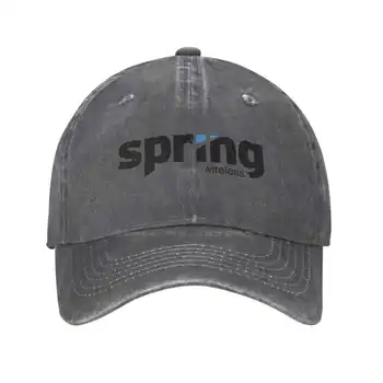 Пролетно безжично лого Качество на модата Дънкова шапка Плетена шапка Бейзболна шапка