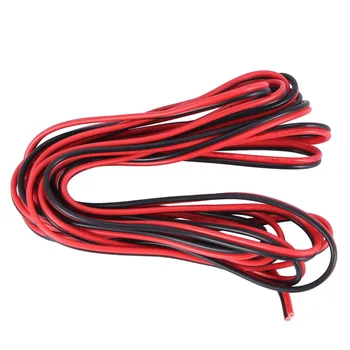 20 GAUGE PER 3 METER RED BLACK ZIP WIRE AWG CABLE POWER GROUND STRANDED COPPER CAR