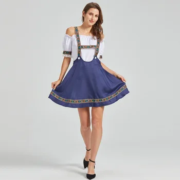 Едно парче за доставка Хелоуин карнавална рокля Немски фестивал на бирата облекло Сплит размер прашка панталони комплект Дамско облекло