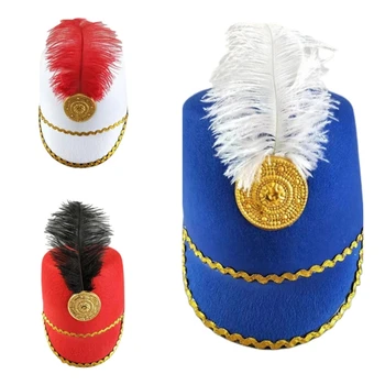 Лека гвардия рицарска шапка за Хелоуин Коледа дишаща реколта шапка за шоу охрана рицар филц шапка