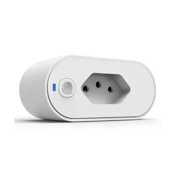 Tuya Wifi Socket Adaptador de Soquete Inteligente 16A Suporte Smart Life App Control Alexa Google Home Controle Vioce