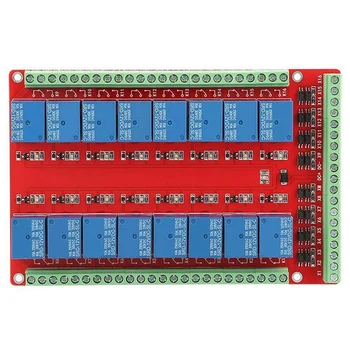 24V 16-канален релеен контролен модул Изолирани 16-канални релейни контролни модули Интерфейсни платки